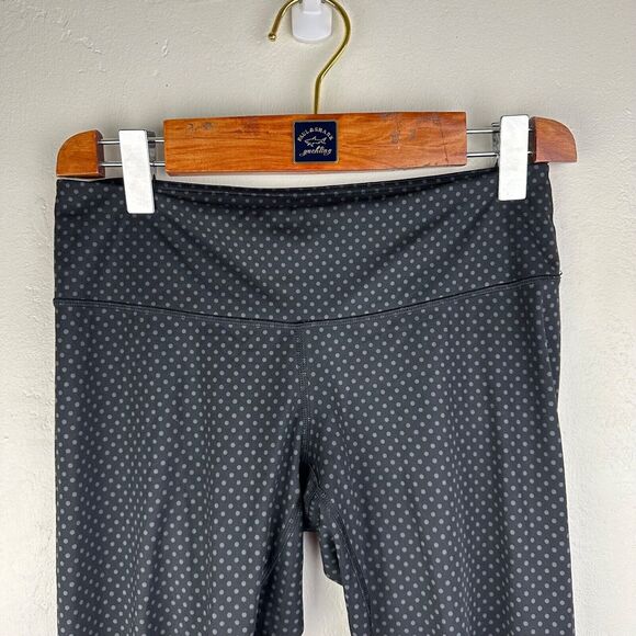 Lululemon Wunder Under Leggings‎ Teeny Dot Black 21” Size 8 Polka Dot Print - Picture 2 of 7